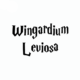 Sticker Wingardium Leviosa noir sur fond blanc