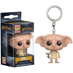 Porte-clés Dobby dans sa boîte en figurine POP sur fond blanc