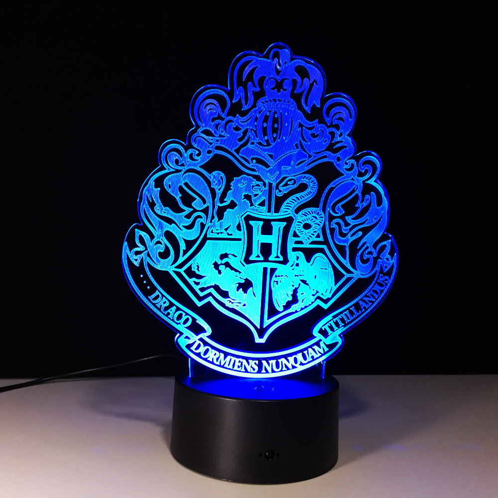 Lampe des 4 maisons de Poudlard - Harry Potter - Wingardium Leviosa